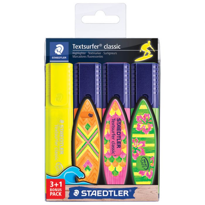 SIGNIR 1-5MM CLASSIC STAEDTLER 364 SWP4P 4BOJE (3 PLUS 1GRATIS) BLISTER