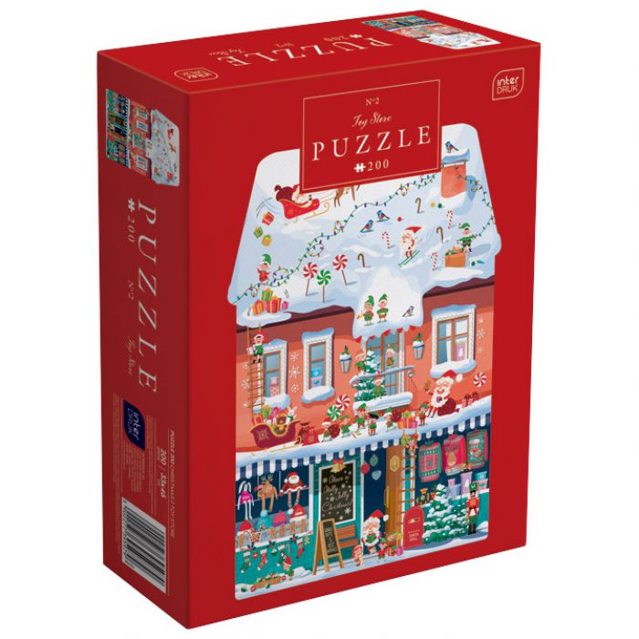 PUZZLE 200 KOM CHRISTMAS "TOY STORE" INTERDRUK