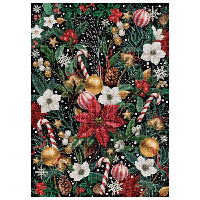 PUZZLE 1000 KOM CHRISTMAS "CHRISTMAS FLOWERS" INTERDRUK