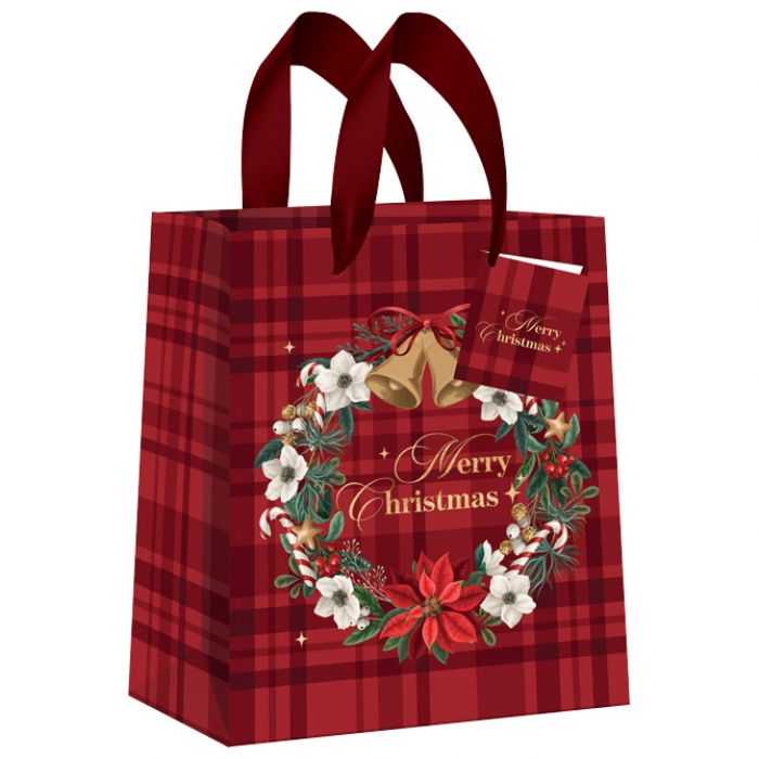 VREĆICE UKRASNE 26,5X33X13 CM NOVOGODIŠNJE CHRISTMAS INTERDRUK SORT