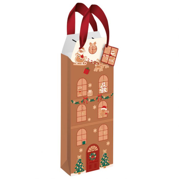 VREĆICE UKRASNE-BOCA 13X36X10 CM NOVOGODIŠNJE CHRISTMAS INTERDRUK SORT