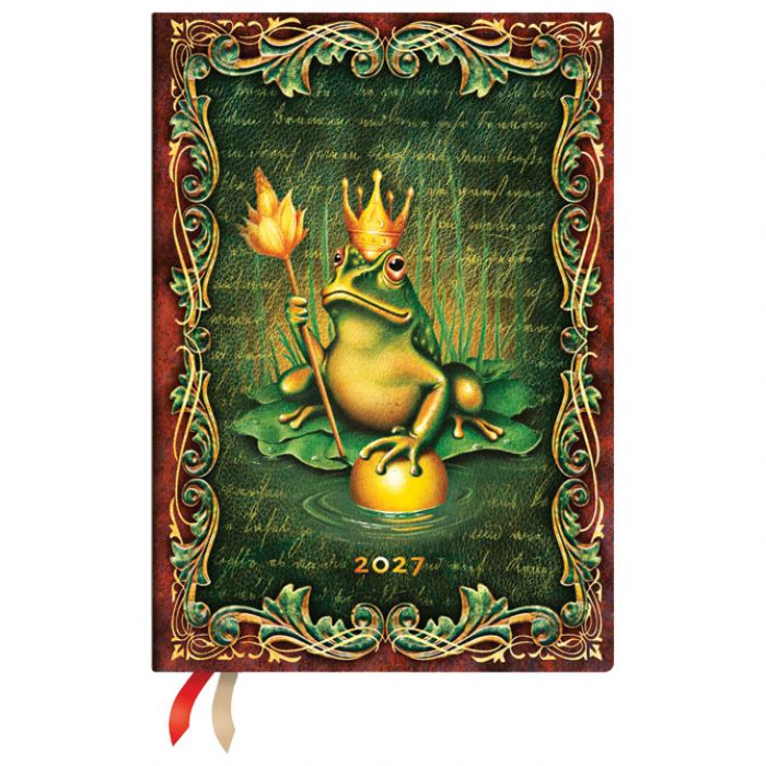 PLANER TJEDNI 2027-12,5X18CM-MIDI HORIZ. S GUMICOM FROG PRINCE PAPERBLANKS DE1927-6