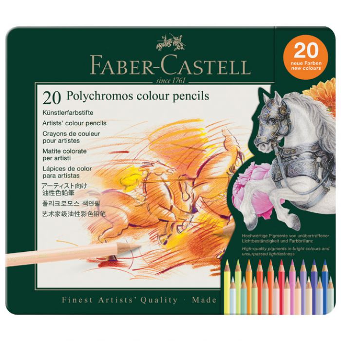 BOJE DRVENE 20BOJA METALNA KUTIJA POLYCHROMOS FABER CASTELL 110020