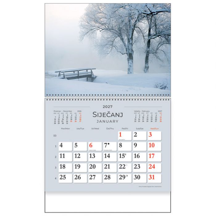 KALENDAR "ČUDESNA HRVATSKA" SPIRALA KAL.
