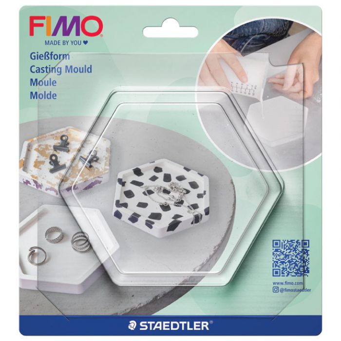 KALUP ZA MODELIRANJE ŠESTEROKUT FIMO CASTING POWDER STAEDTLER 8742 53 BLISTER