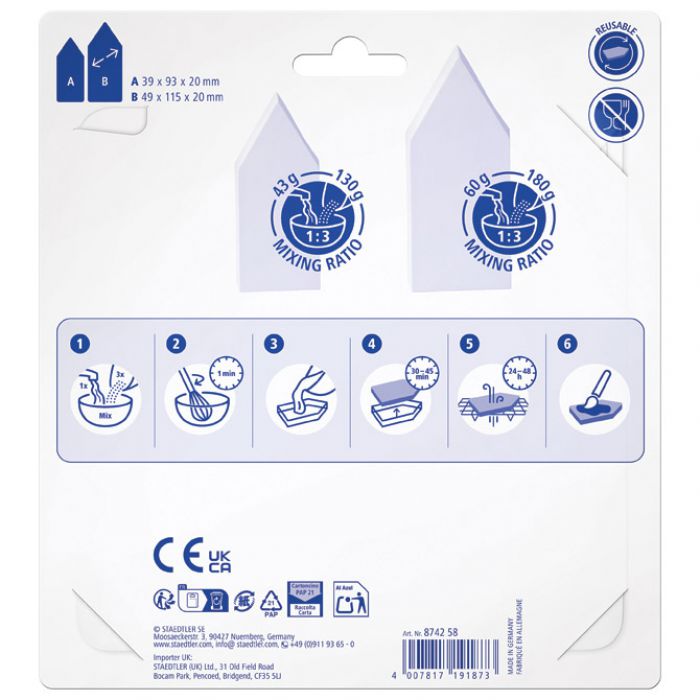 KALUP ZA MODELIRANJE KUĆICA FIMO CASTING POWDER STAEDTLER 8742 58 BLISTER