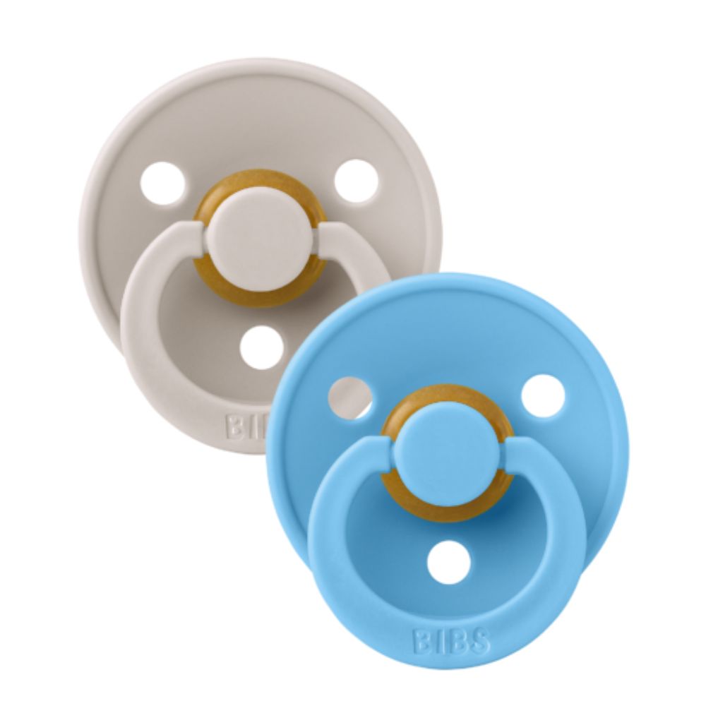 BIBS Colour dude (okrugle) - Mushroom/Breeze (vel. 1)
