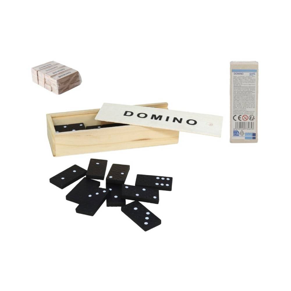 Društvena igra Domino set 3 god+, crni