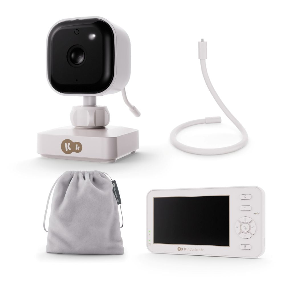 Kinderkraft NITEEYE TRAVEL bežični baby monitor sa stalkom za kameru, White