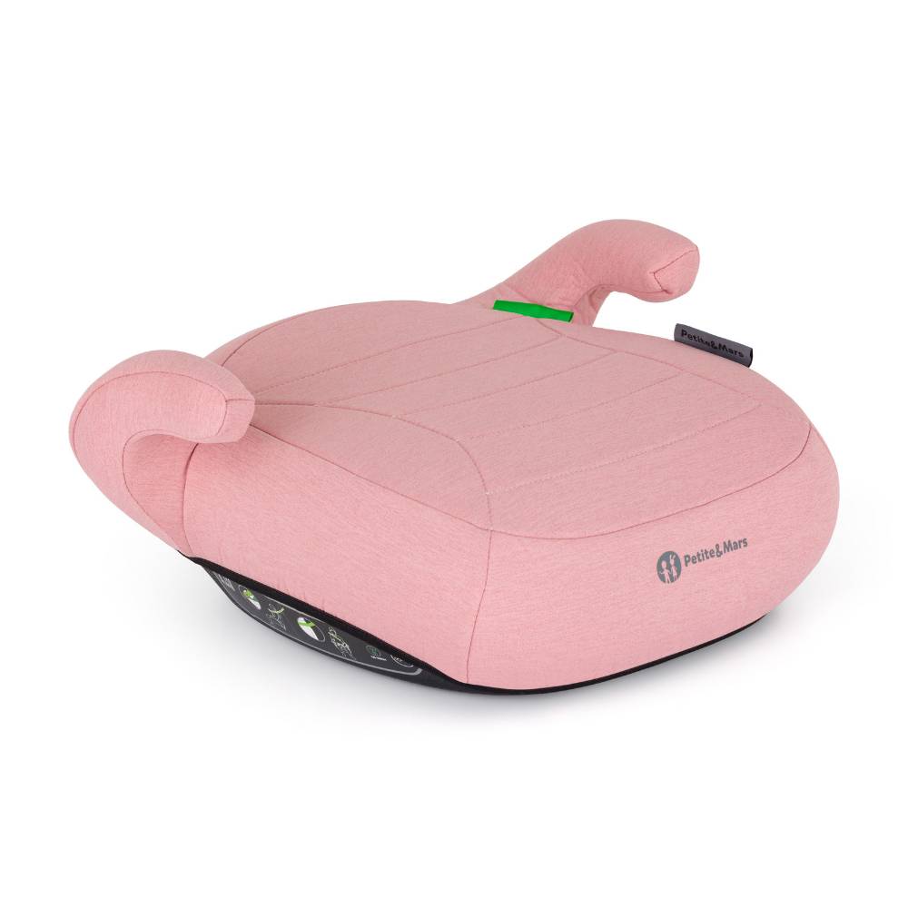 PETITE&amp;MARS booster autosjedalica Zuno (125-150 cm) bez Isofix-a, Han Pink