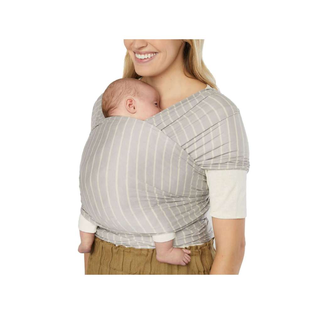 Ergobaby Aura marama Sustainable Knit, Grey Stripes