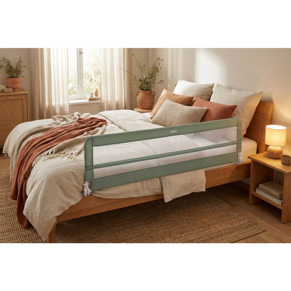Fillikid zaštitna ograda za krevet Lina 180x50 cm, zelena