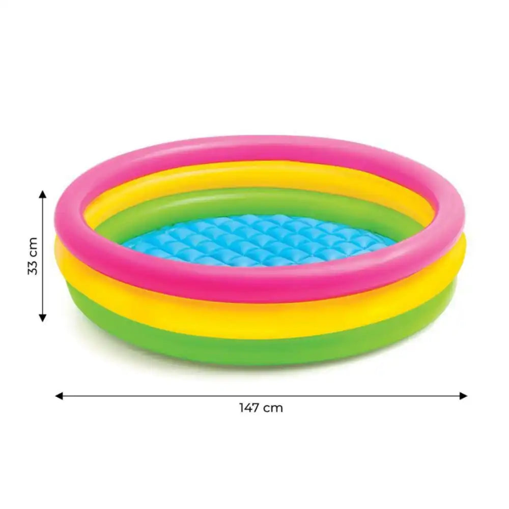 INTEX Okrugli bazen za djecu na napuhavanje, rainbow
