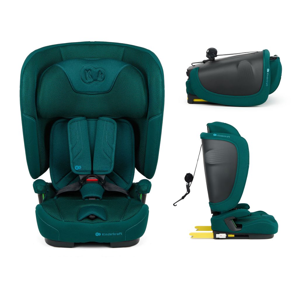 Kinderkraft autosjedalica FIX2GO i-Size 9-36 kg (76-150 cm), Green