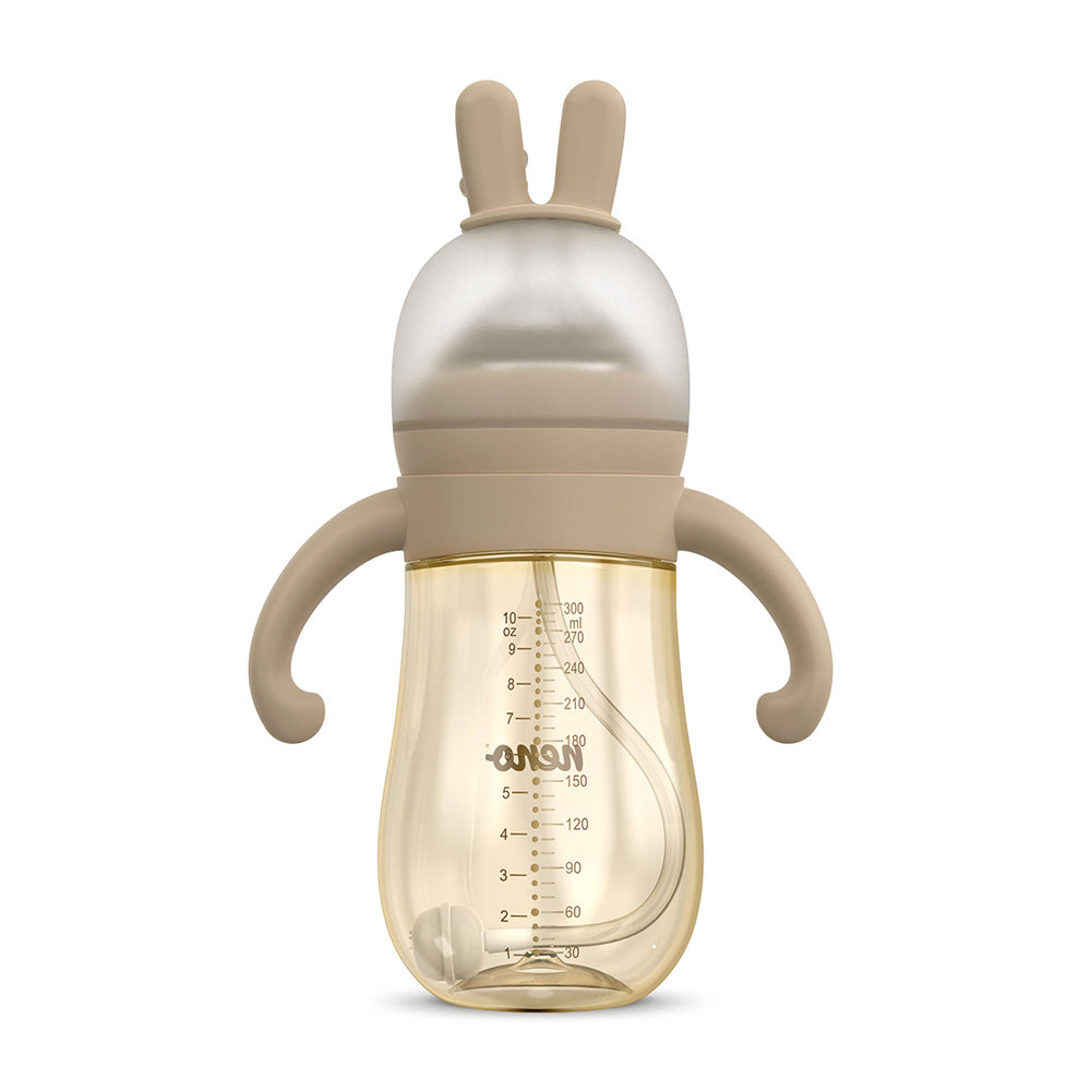 NENO MIO Rabbit 3u1 bočica za hranjenje 300 ml, Brown