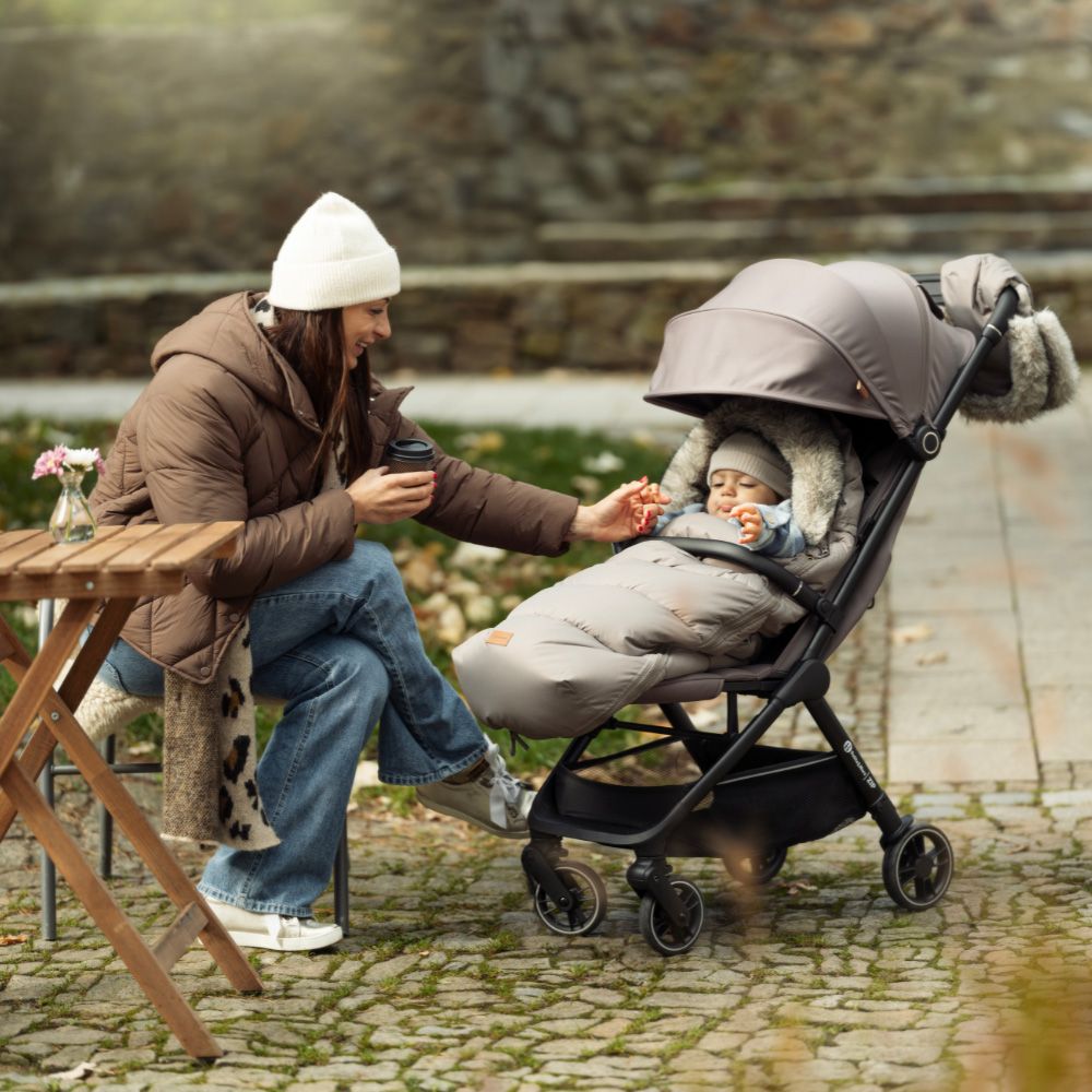 PETITE&MARS Footmuff Comfy 4 u 1 zimska vreća za kolica, Mocha Mousse