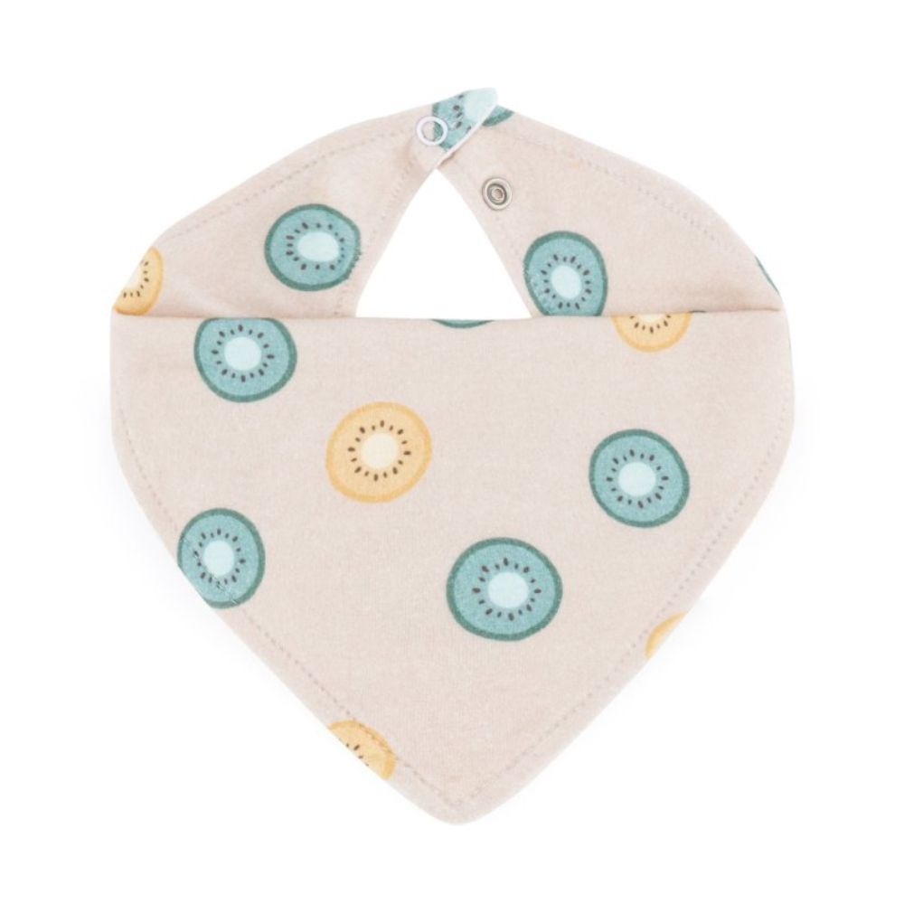 Petite&Mars Luke marama podbradak 3m+ 2 kom, Beige Kiwis/Misty Green