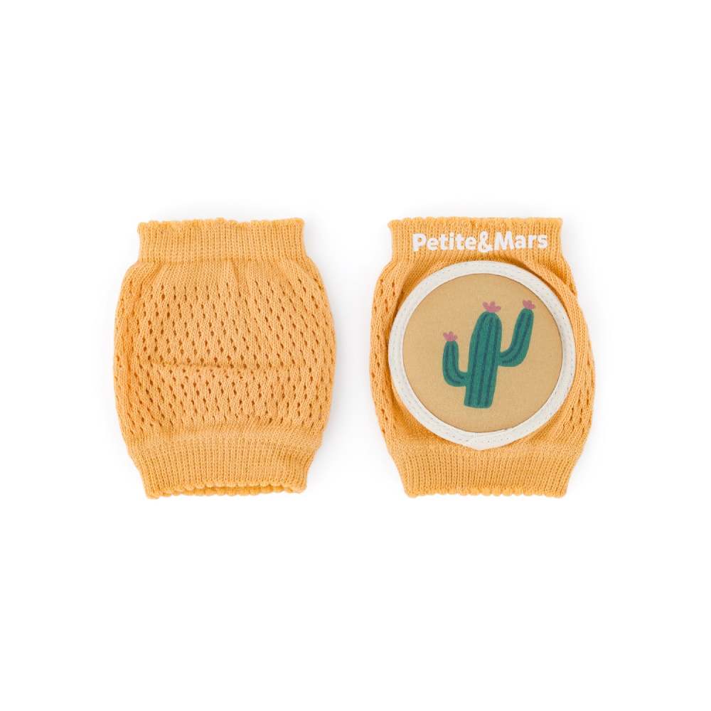 PETITE&MARS Zaštita za koljena za puzanje 6 m+ Follow, Intense Ochre