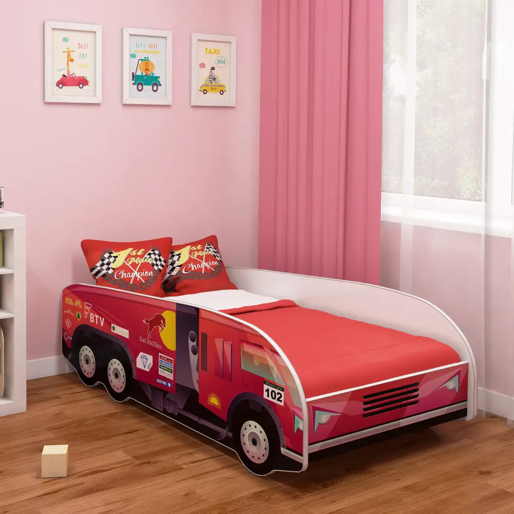 Dječji krevet ACMA TRUCK 180x80 cm 03 Dakar crvena