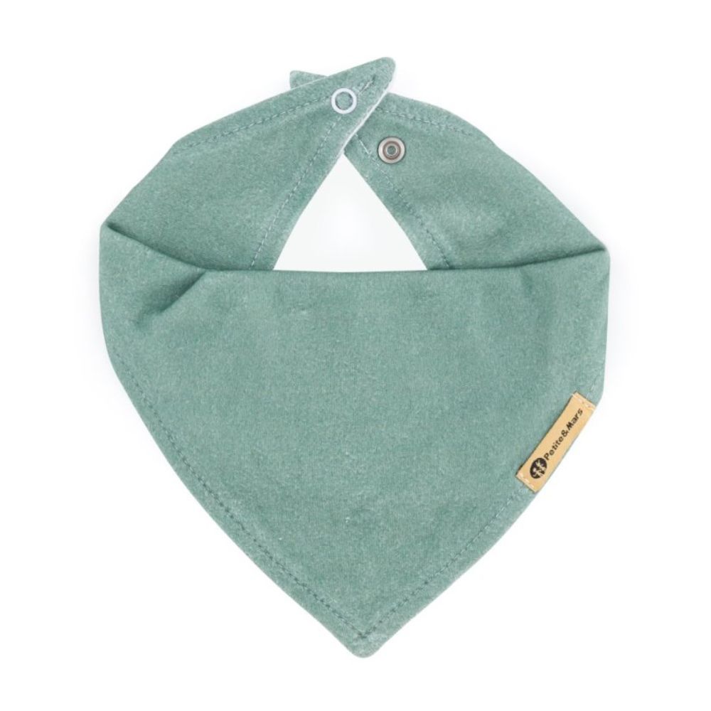 Petite&Mars Luke marama podbradak 3m+ 2 kom, Beige Kiwis/Misty Green