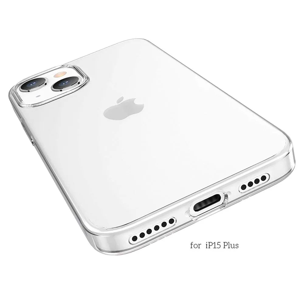 HOCO Light serija TPU maska za IPHONE 15 PLUS prozirna