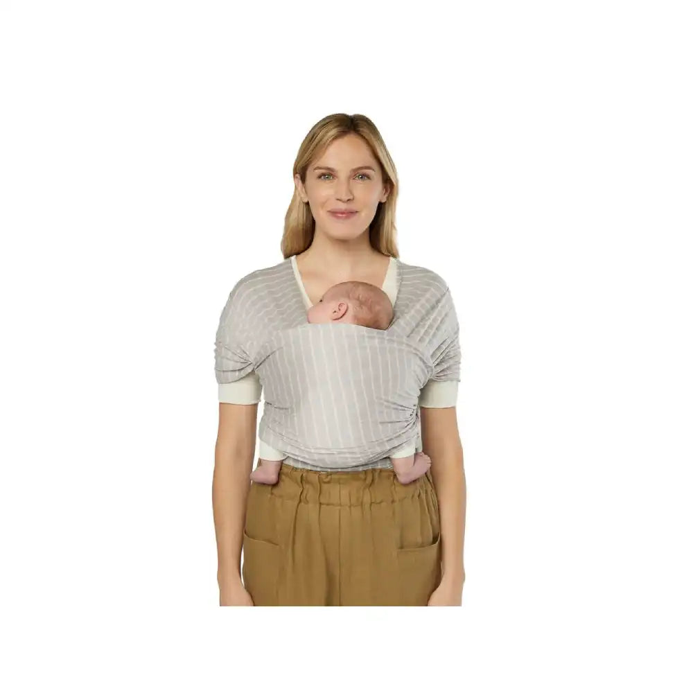 Ergobaby Aura marama Sustainable Knit, Grey Stripes