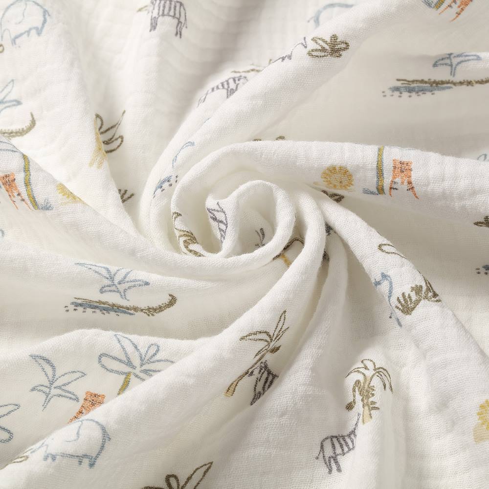 BabyOno Tetra pelene Muslin Safari, mint