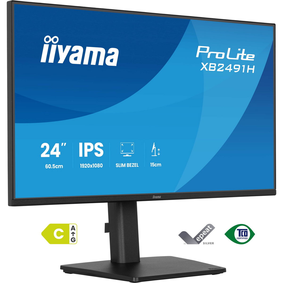 iiyama ProLite XB2491H-B1 računalni monitor 60,5 cm (23.8") 1920 x 1080 pikseli Full HD LCD Crno