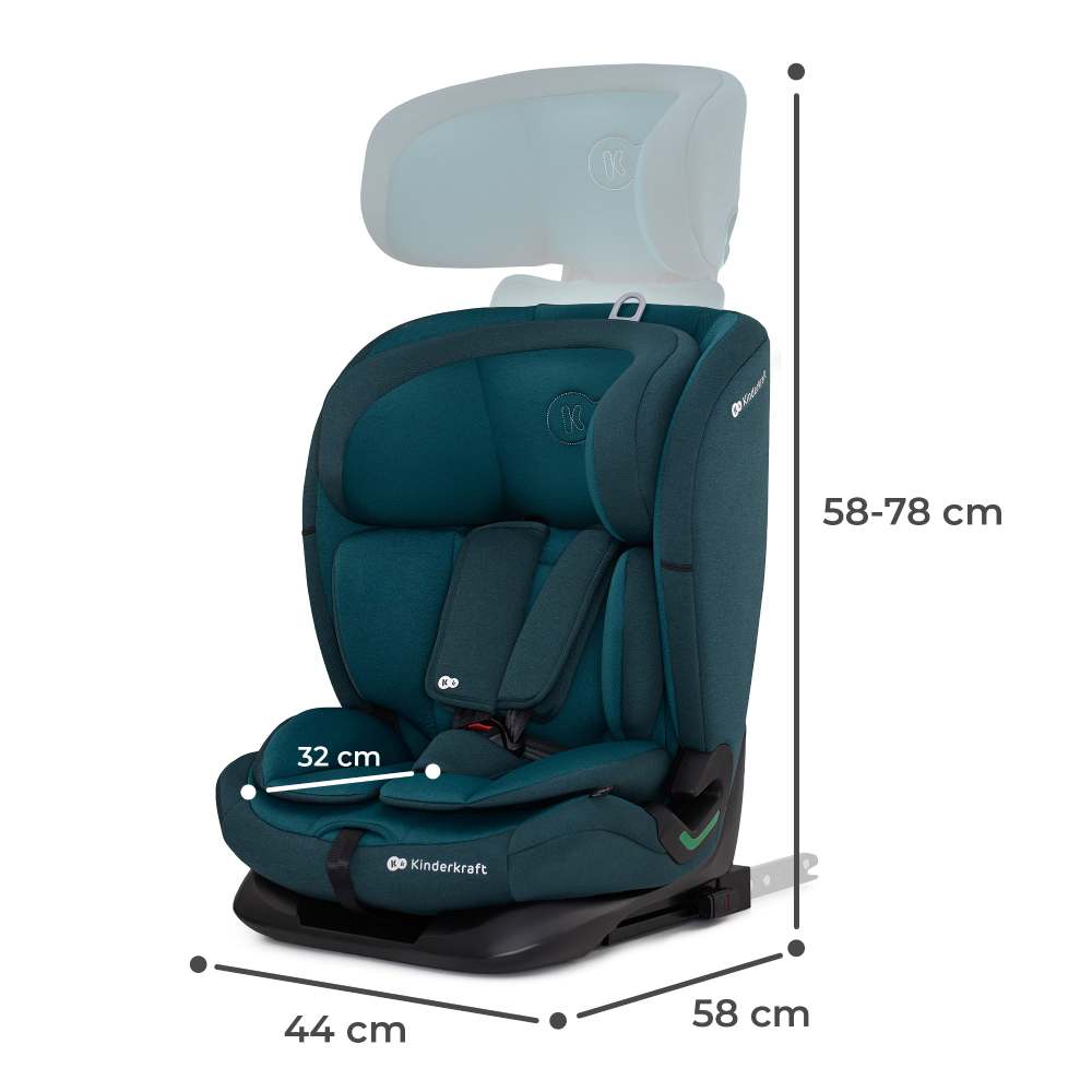Kinderkraft autosjedalica ONETO3 i-Size 9-36 kg (76-150 cm), Harbour Blue