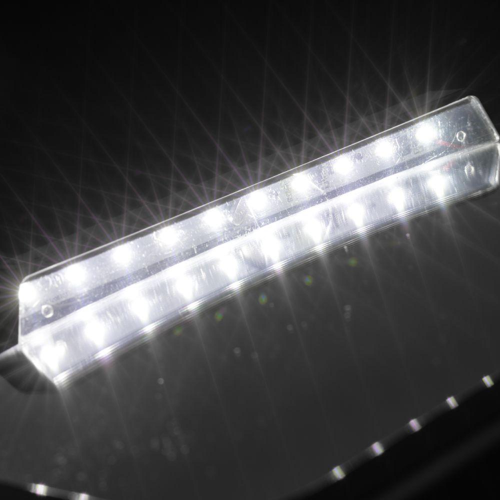 Fillikid ogledalo za auto s LED svjetlom, crno