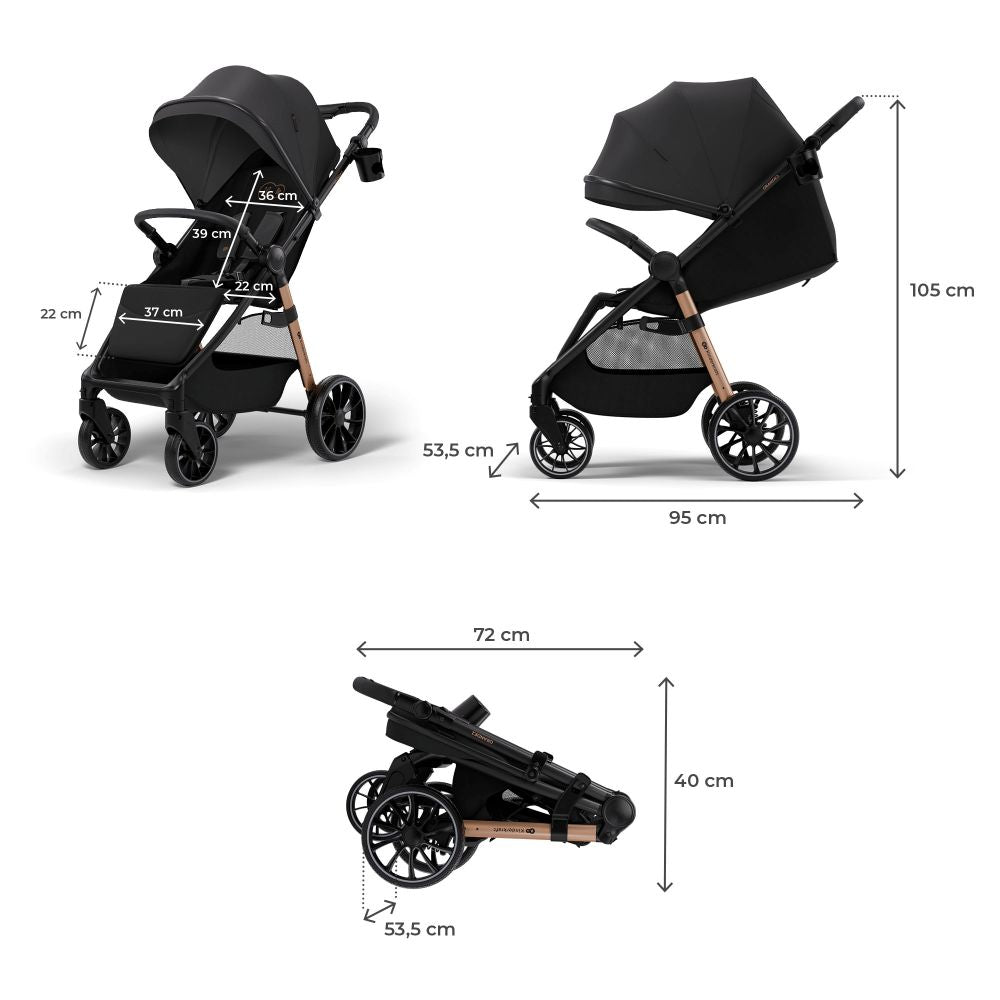 Kinderkraft Sportska kolica Grande 2, Black