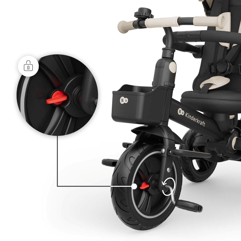Kinderkraft Tricikl SPINSTEP 2 PLUS, bež