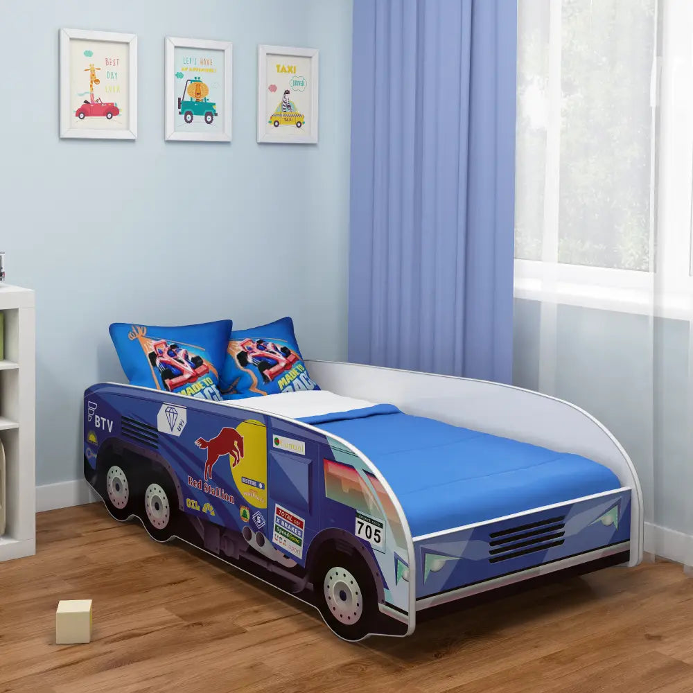 Dječji krevet ACMA TRUCK 140x70 cm 08 Dakar plava