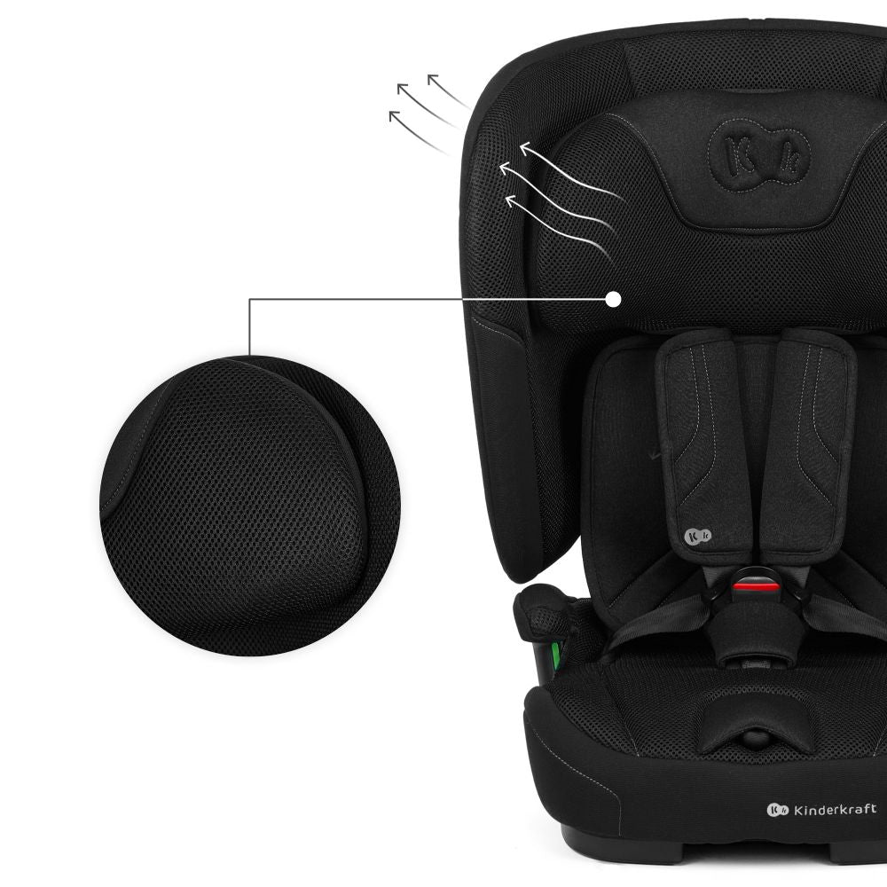 Kinderkraft autosjedalica FIX2GO i-Size 9-36 kg (76-150 cm), Black