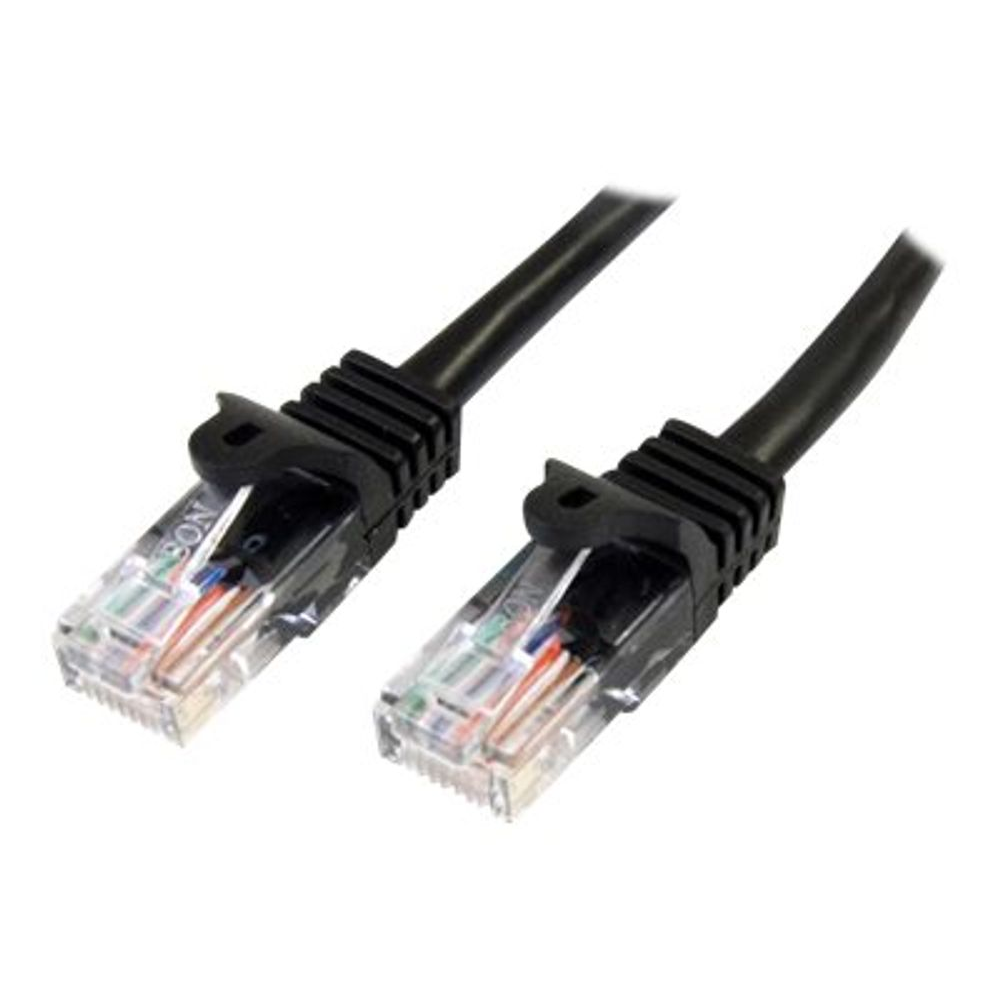 StarTech.com 45PAT3MBK kabel za umrežavanje Crno 3 m Cat5e U/UTP (UTP)