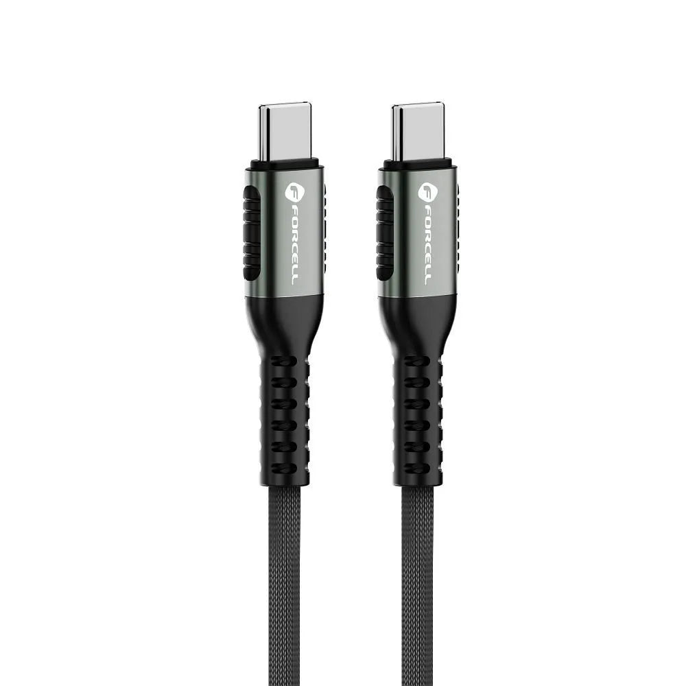 FORCELL F-ENERGY C263 Kabel tipa C na tip C QC4.0 PD 5A 240W Cafule 2m crni
