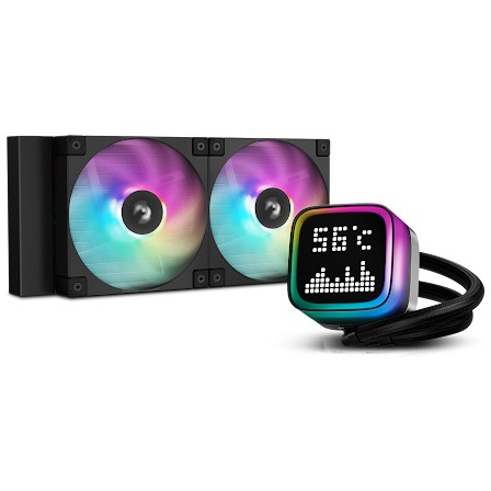 DeepCool R-LP240-BKMSNC-G-1 Sustav hlađenja računala Kućište računala, Procesor Sve-u-jednom vodeno hlađenje 12 cm Crno 1 kom