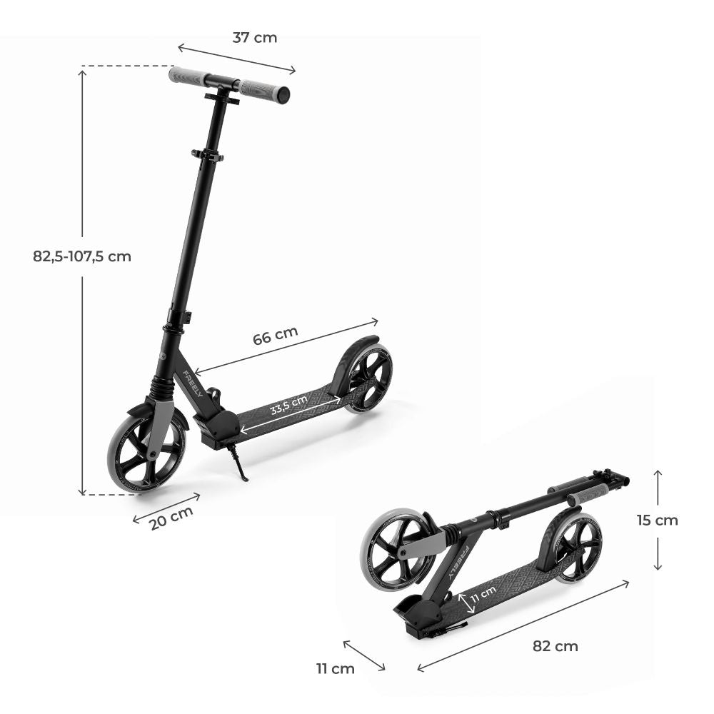 Kinderkraft romobil FREELY, Black