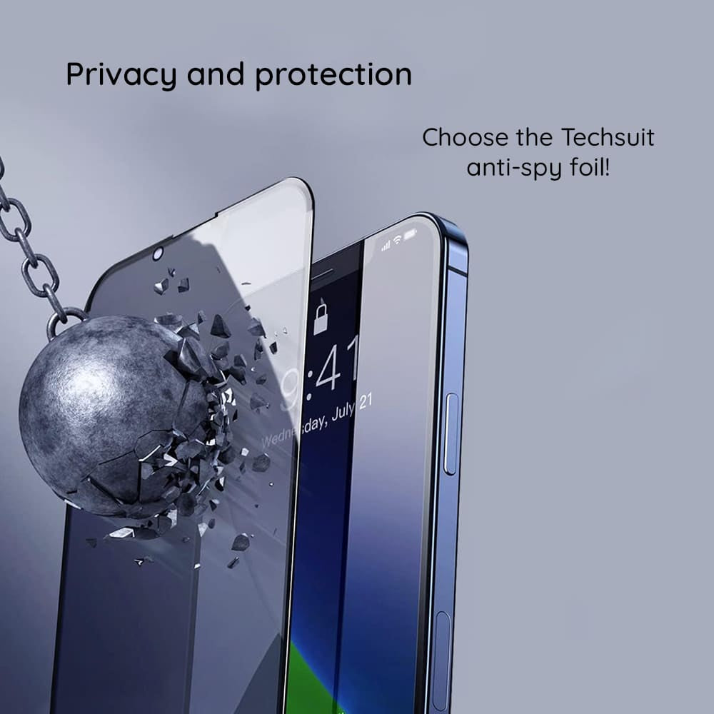 Techsuit – 111D kaljeno Privacy Full Glue staklo za Honor X8b