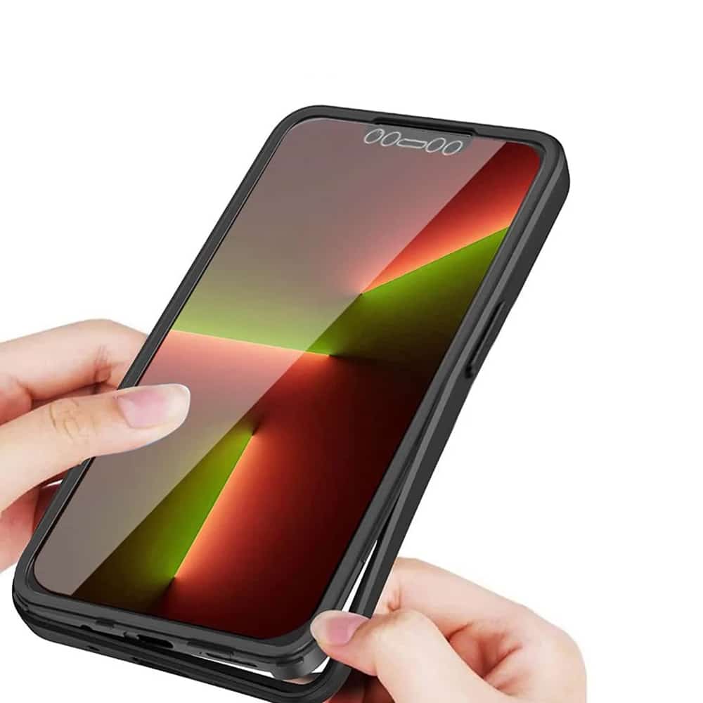 Techsuit - ColorVerse 360 Series obostrana zaštitna maska za iPhone 13 Pro Max - crna