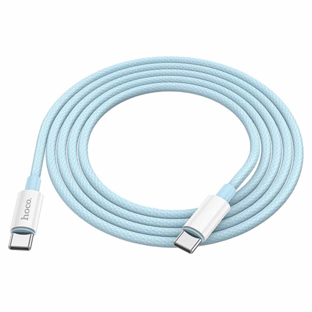 HOCO - podatkovni kabel (X68 True Color) - USB Type-C na USB Type-C 100W 3A, 200 cm - plavi