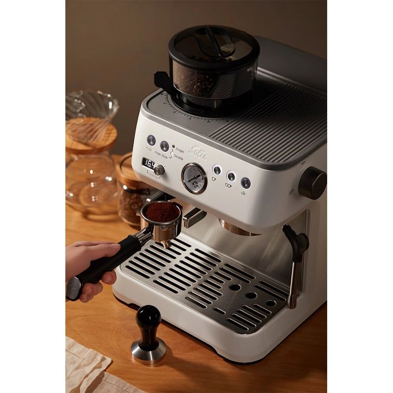 Solis Grind & Infuse Perfetta White espresso aparat