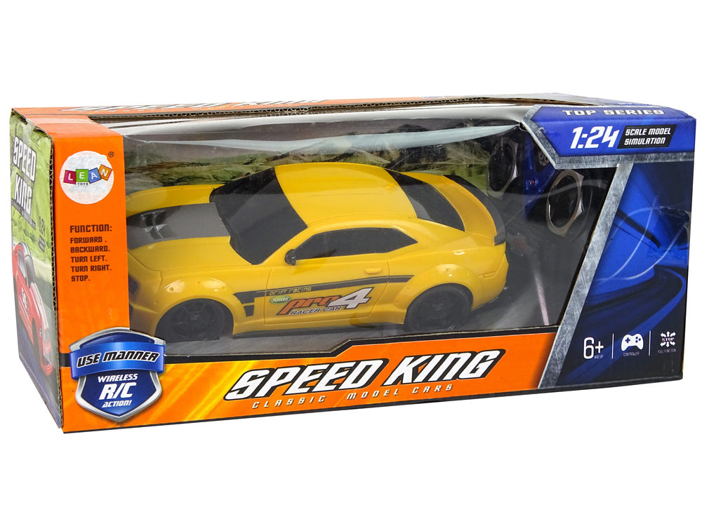 Auto na daljinsko upravljanje 1:24 Tinted - žuti