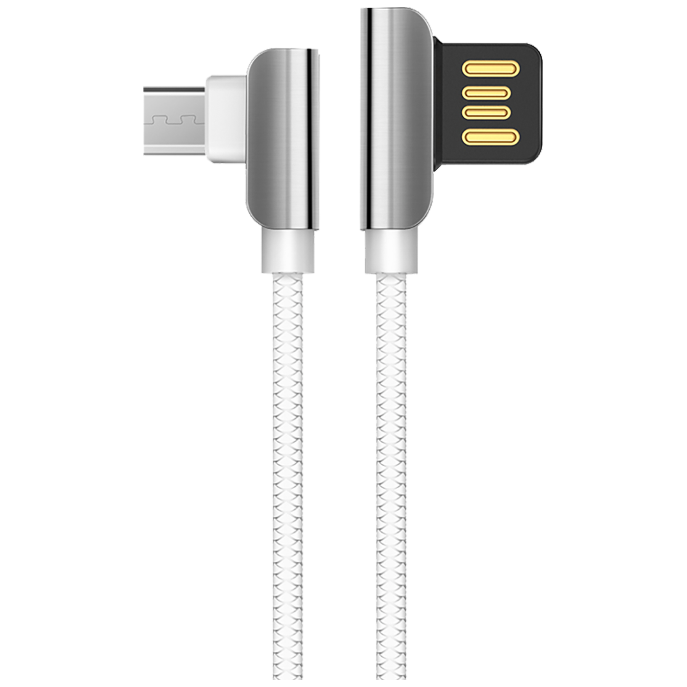 hoco. USB kabel za smartphone, micro USB, 1.2 met., 2.4 A, bijela - U42 Exquisite steel, Micro USB, WH