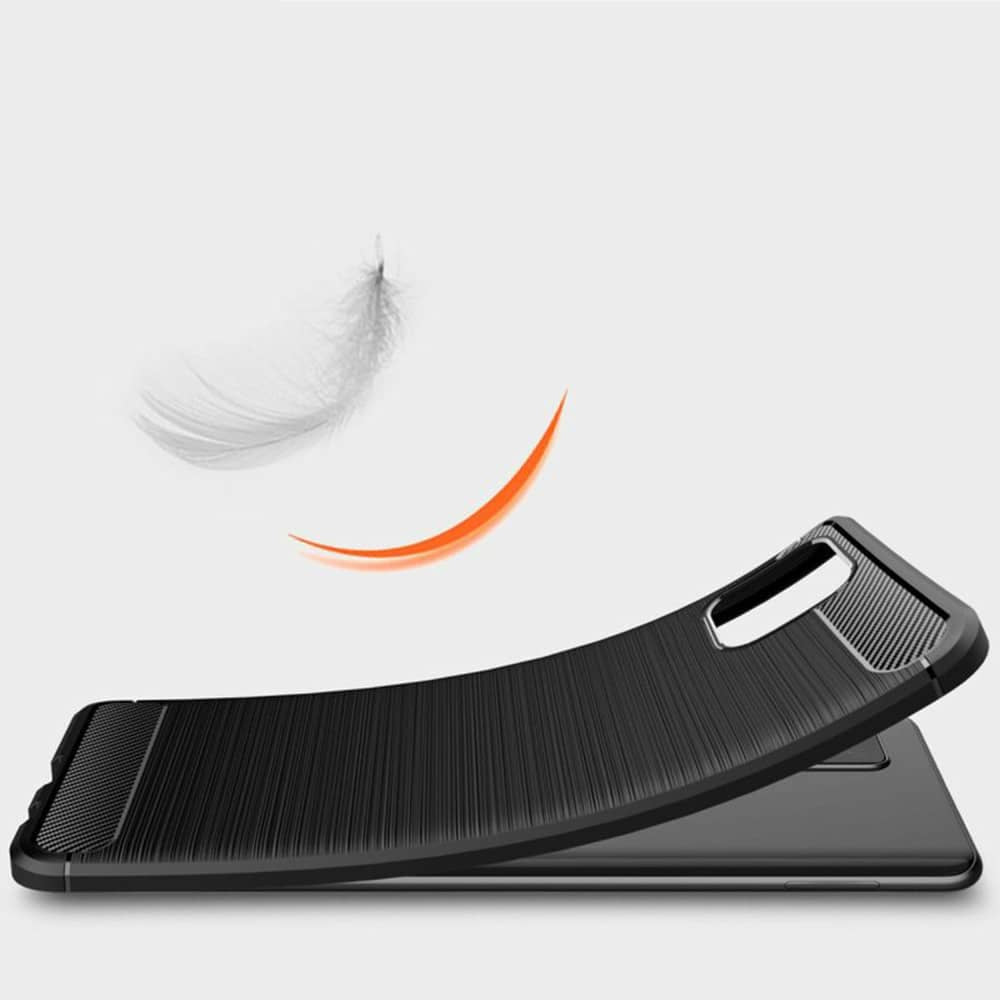 Techsuit Carbon Silicone maska za Honor X8 -crna