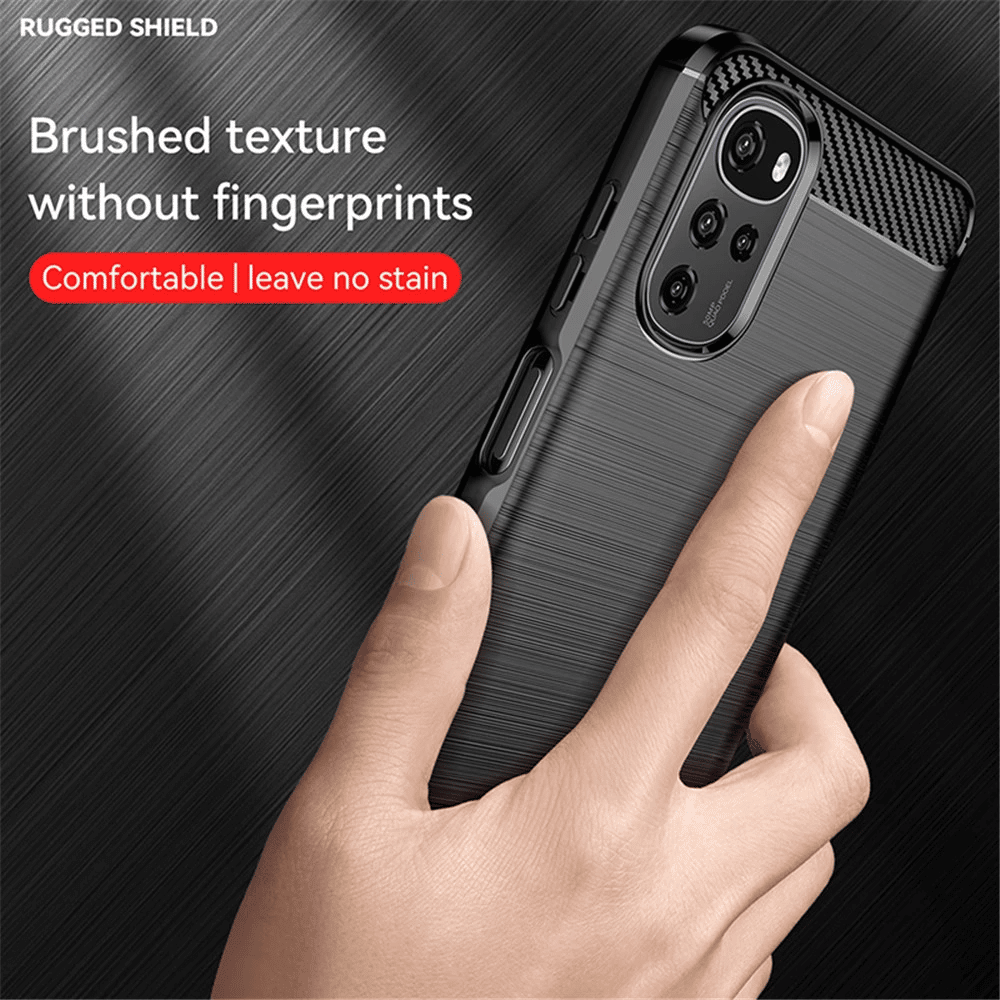 Techsuit Carbon Silicone maska za Motorola Moto G22