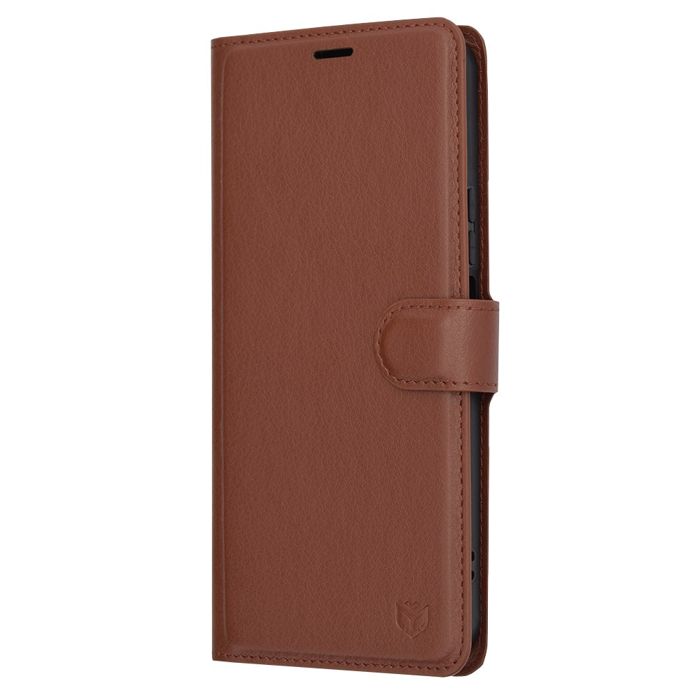 Techsuit – Leather Folio preklopna wallet maska za Honor 90 Lite – smeđa