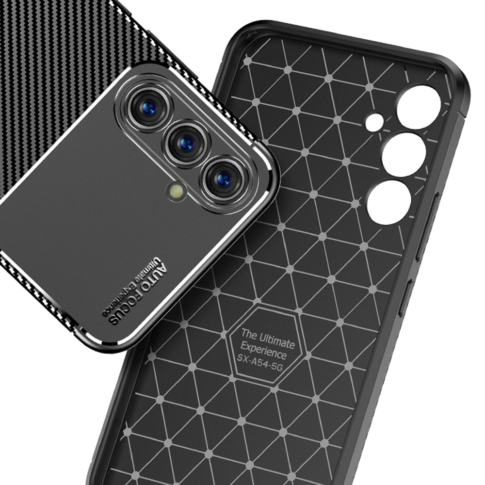 Techsuit – CarbonFiber maska za Samsung Galaxy A54 5G – crna
