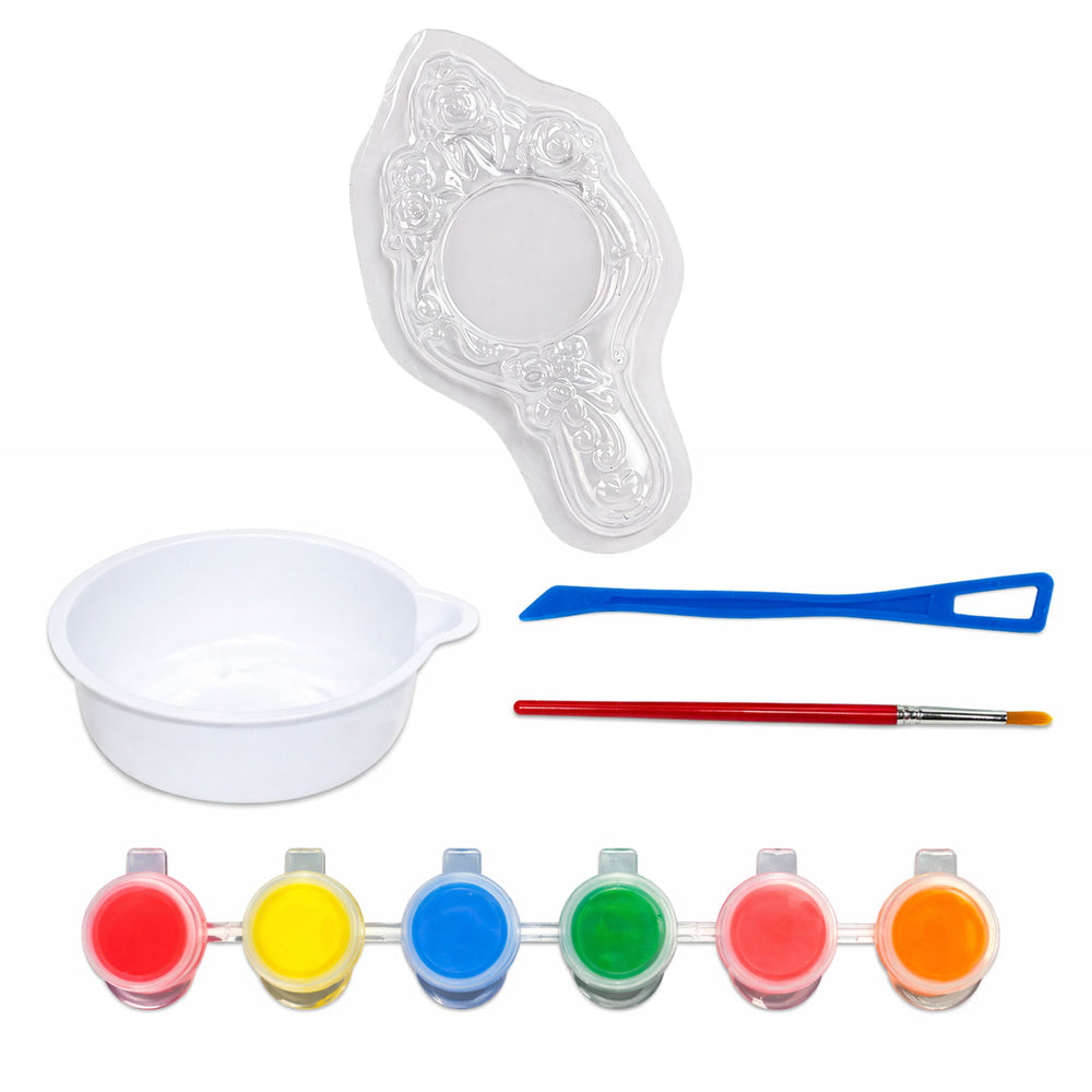 Set of Creative Plastic Mirror Mold Plaster Paints