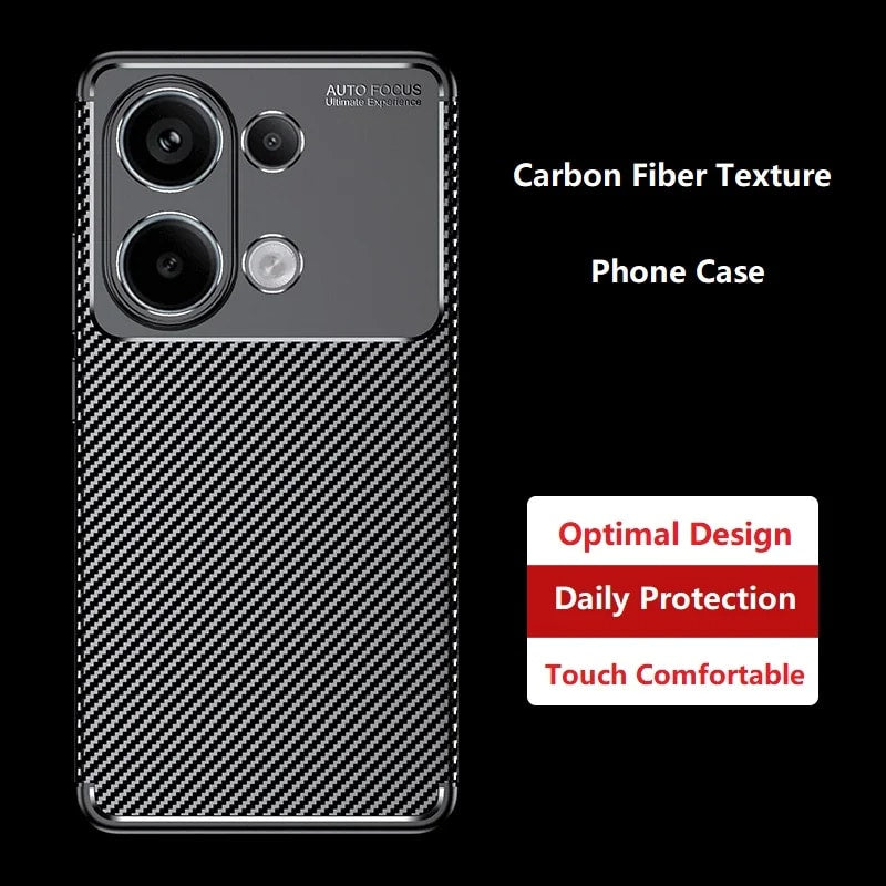 Techsuit – CarbonFiber maska za Xiaomi Poco X6 Pro – crna